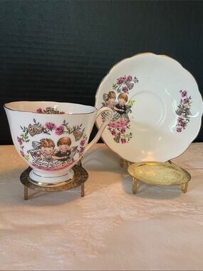 Princess Anne Remembrance Series English Fine Bone China Tea Cup and Saucer